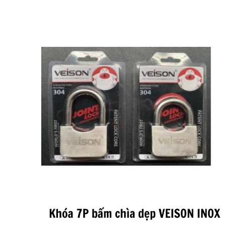 Khóa 7P bấm chìa dẹp VEISON INOX