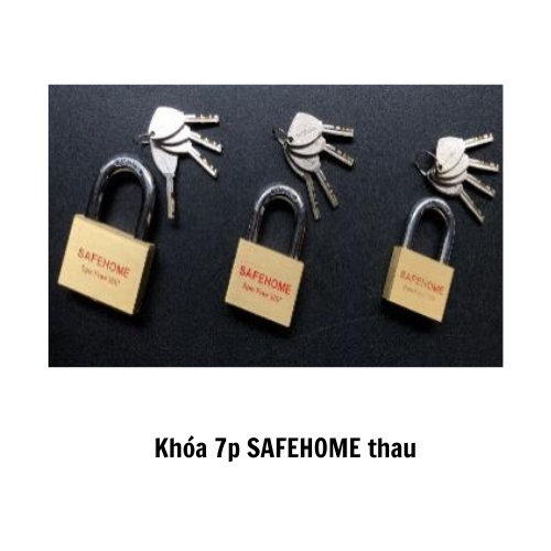 Khóa 7p SAFEHOME thau