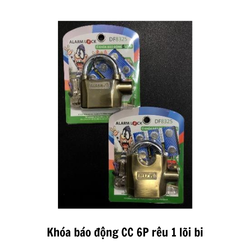 Khóa báo động CC 6P rêu 1 lõi bi