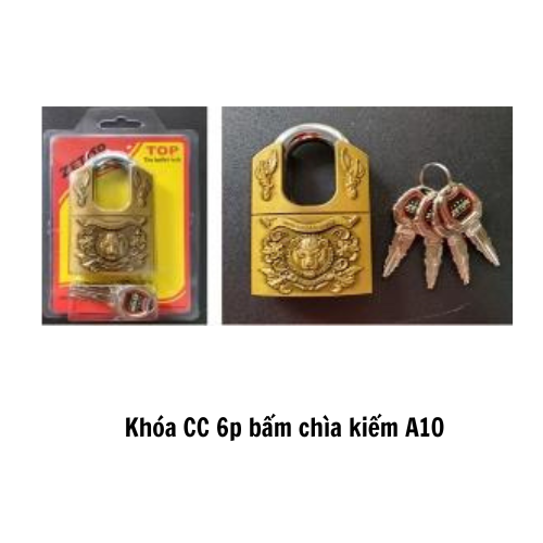 Khóa CC 6p bấm chìa kiếm A10