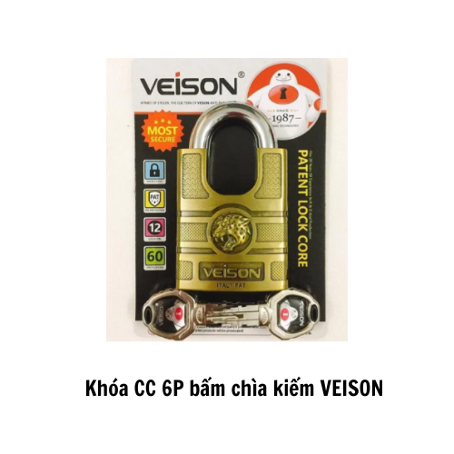 Khóa CC 6P bấm chìa kiếm VEISON