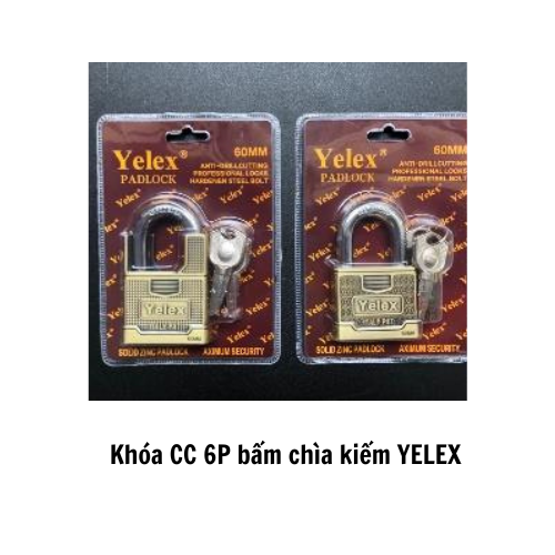 Khóa CC 6P bấm chìa kiếm YELEX