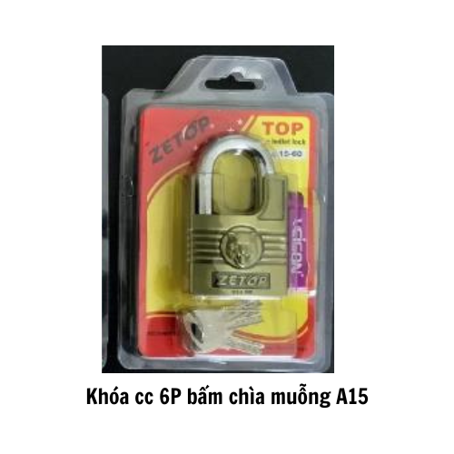 Khóa cc 6P bấm chìa muỗng A15