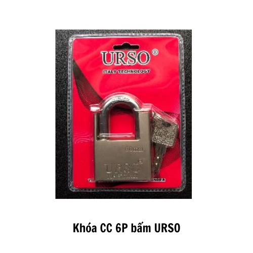 Khóa CC 6P bấm URSO