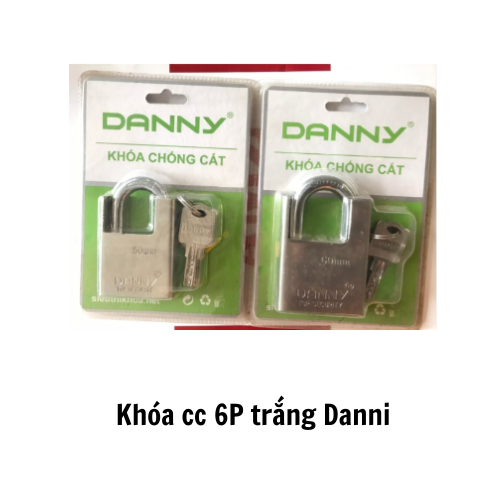 Khóa cc 6P trắng Danni