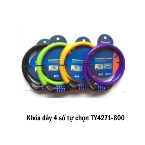 Khóa dây 4 số tự chọn TY4271-800