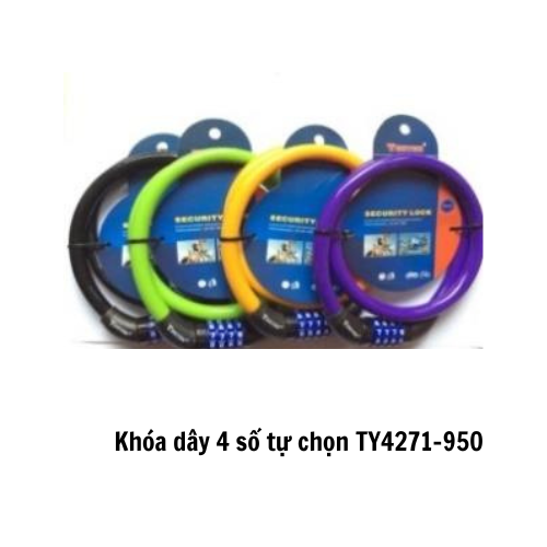 Khóa dây 4 số tự chọn TY4271-950