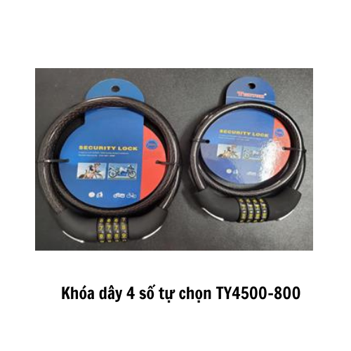 Khóa dây 4 số tự chọn TY4500-800