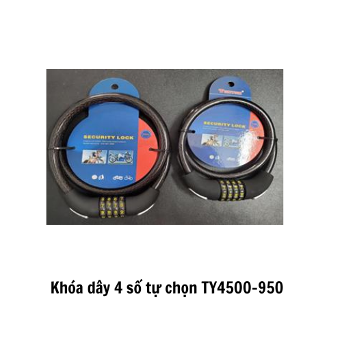 Khóa dây 4 số tự chọn TY4500-950