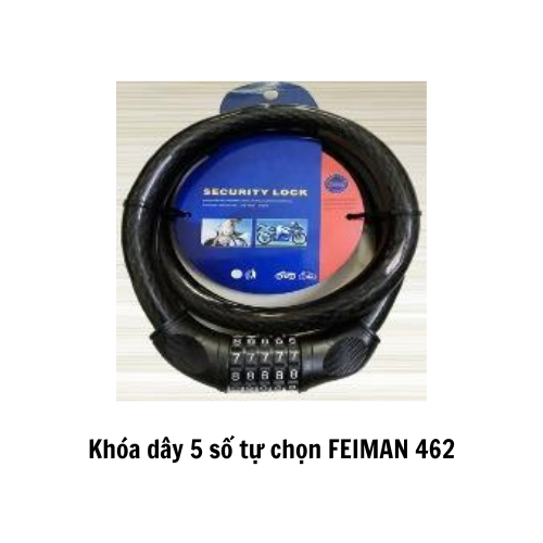 Khóa dây 5 số tự chọn FEIMAN 462