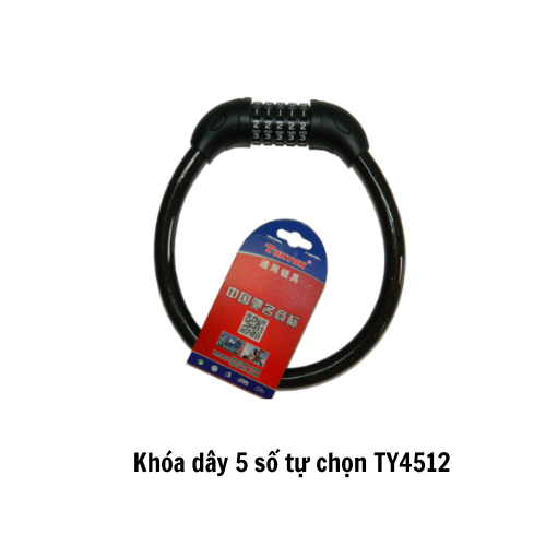 Khóa dây 5 số tự chọn TY4512