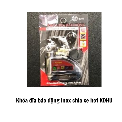 Khóa đĩa báo động inox chìa xe hơi KĐHU