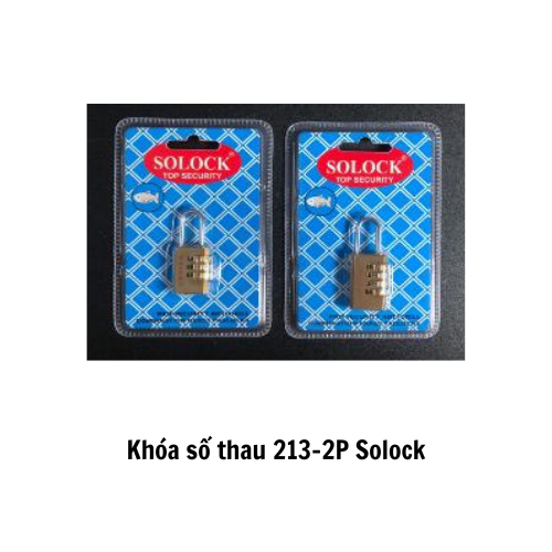 Khóa số thau 213-2P Solock