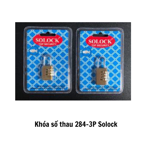 Khóa số thau 284-3P Solock