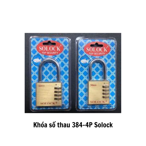 Khóa số thau 384-4P Solock