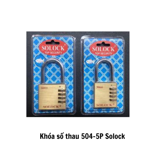 Khóa số thau 504-5P Solock