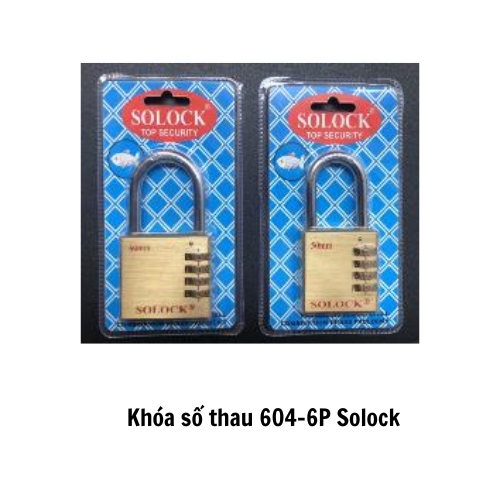 Khóa số thau 604-6P Solock