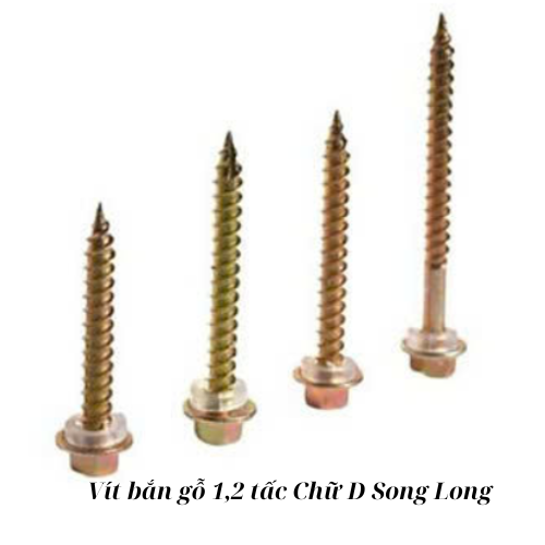 Vít bắn gỗ 1,2 tấc Chữ D Song Long 