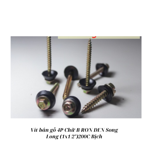 Vít bắn gỗ 4P Chữ B RON ĐEN Song Long (1x1/2") 200C/Bịch