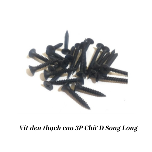 Vít đen thạch cao 3P Chữ D Song Long