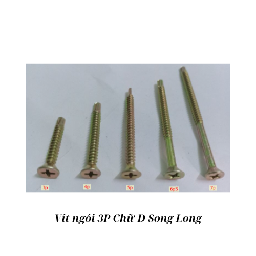 Vít ngói 3P Chữ D Song Long