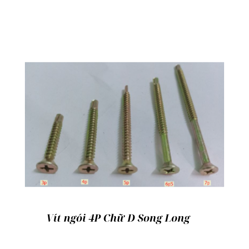 Vít ngói 4P Chữ D Song Long