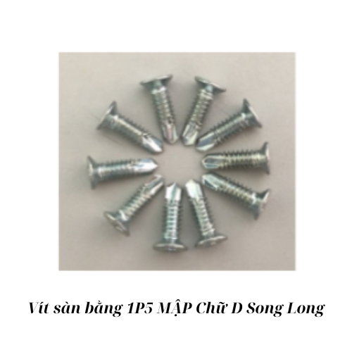 Vít sàn bằng 1P5 MẬP Chữ D Song Long