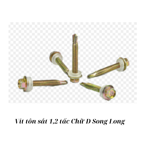 Vít tôn sắt 1,2 tấc Chữ D Song Long