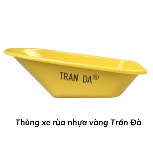 Thùng xe rùa nhựa vàng Trần Đà