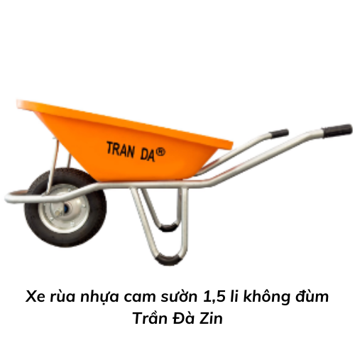 Xe rùa nhựa cam sườn 1,5 li không đùm Trần Đà Zin