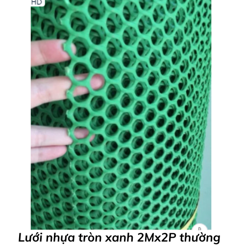 Lưới nhựa tròn xanh 2Mx2P thường