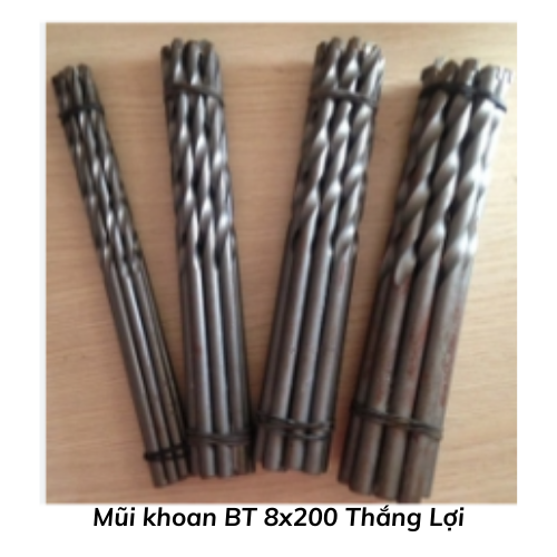 Mũi khoan BT 8x200 Thắng Lợi