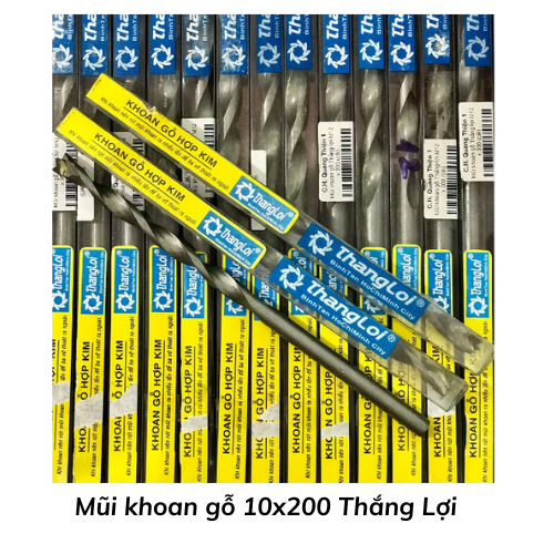 Mũi khoan gỗ 10x200 Thắng Lợi