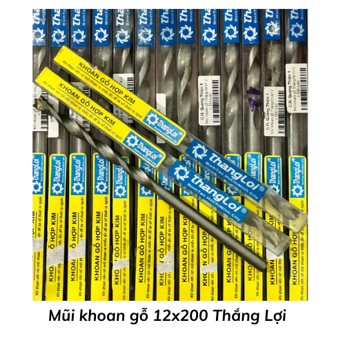 Mũi khoan gỗ 12x200 Thắng Lợi