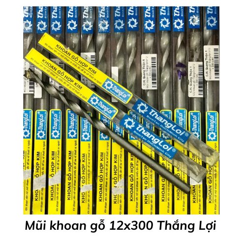 Mũi khoan gỗ 12x300 Thắng Lợi