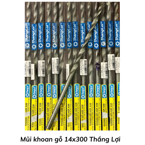 Mũi khoan gỗ 14x300 Thắng Lợi