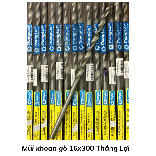 Mũi khoan gỗ 16x300 Thắng Lợi