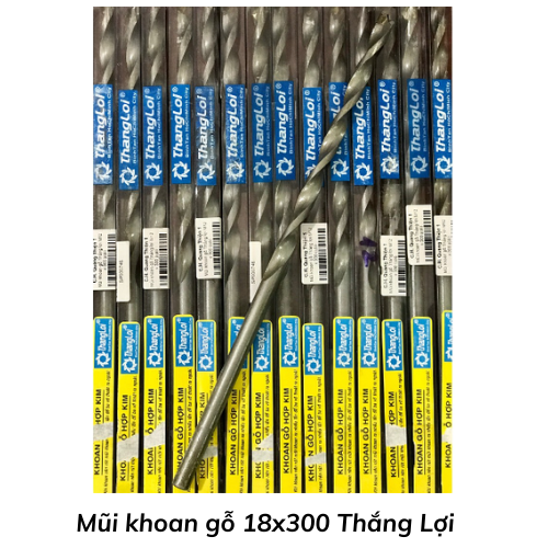 Mũi khoan gỗ 18x300 Thắng Lợi