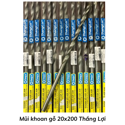 Mũi khoan gỗ 20x200 Thắng Lợi