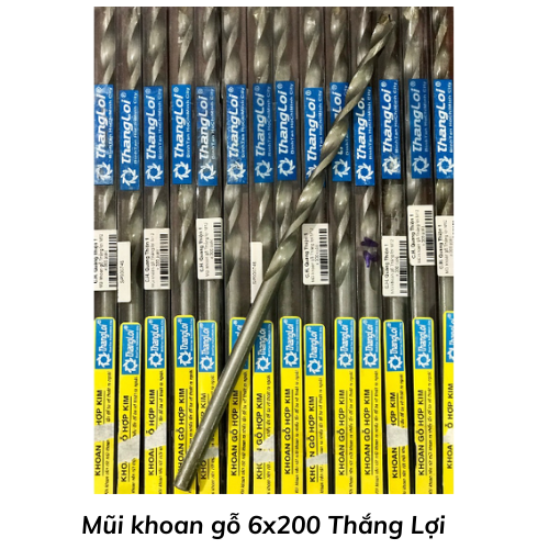 Mũi khoan gỗ 6x200 Thắng Lợi