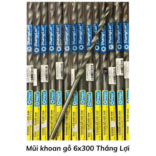 Mũi khoan gỗ 6x300 Thắng Lợi