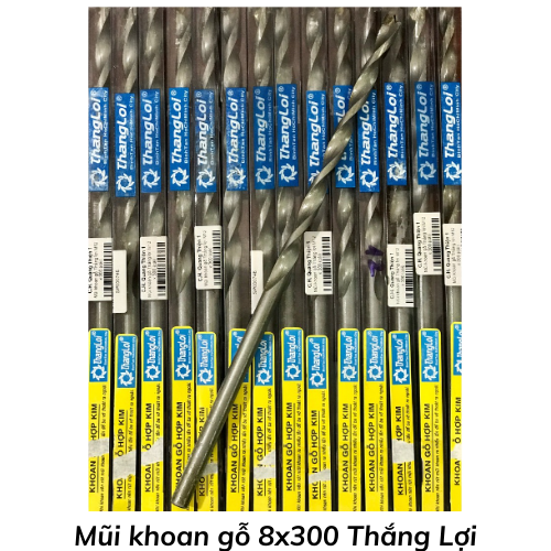 Mũi khoan gỗ 8x300 Thắng Lợi