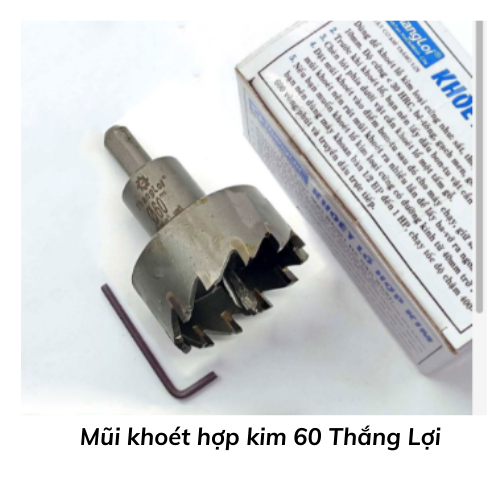 Mũi khoét hợp kim 60 Thắng Lợi