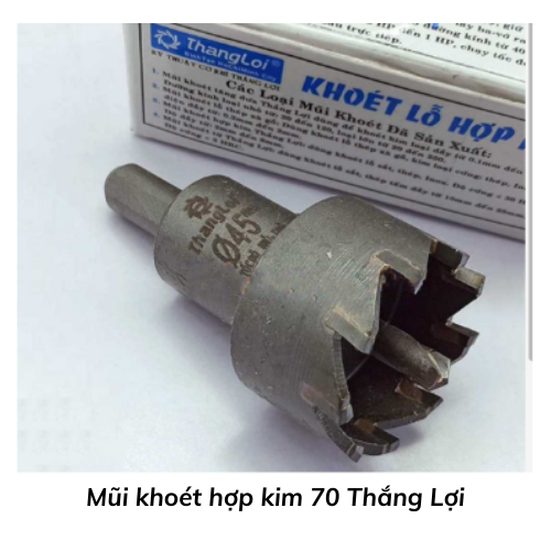 Mũi khoét hợp kim 70 Thắng Lợi