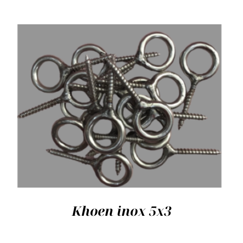 Khoen inox 5x3