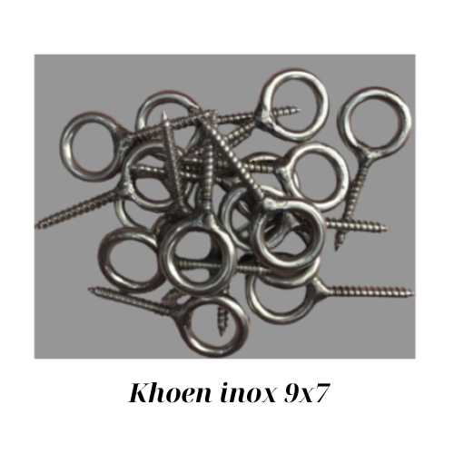 Khoen inox 9x7