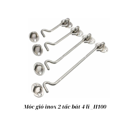 Móc gió inox 2 tấc bát 4 li _H100