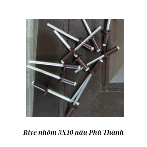 Rive nhôm 3X10 nâu Phú Thành