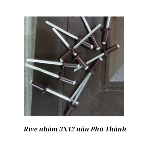 Rive nhôm 3X12 nâu Phú Thành