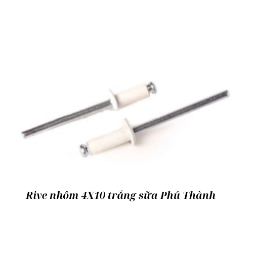 Rive nhôm 4X10 trắng sữa Phú Thành